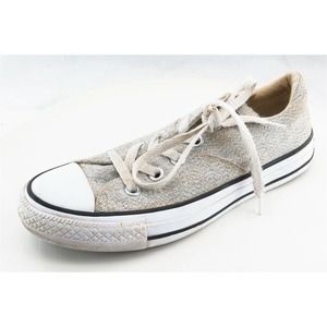 Converse All Star Women Sz 6 M Gray Lace Up Low Top‎ Fabric Shoe